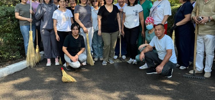 В рамках республиканской акции «Таза Казакстан» сотрудники Центра паллиативной помощи внесли свой вклад